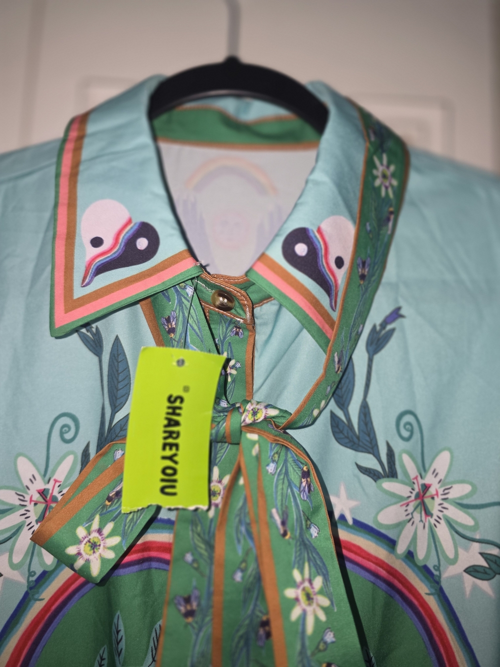 ALEMAIS Multicolor Evergreen Shirt Dress - Picture 14 of 16